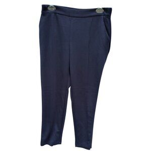 IMAN Womens Navy Tapered Pull-On Pants MP Modal/Polyester/Elastane Blend